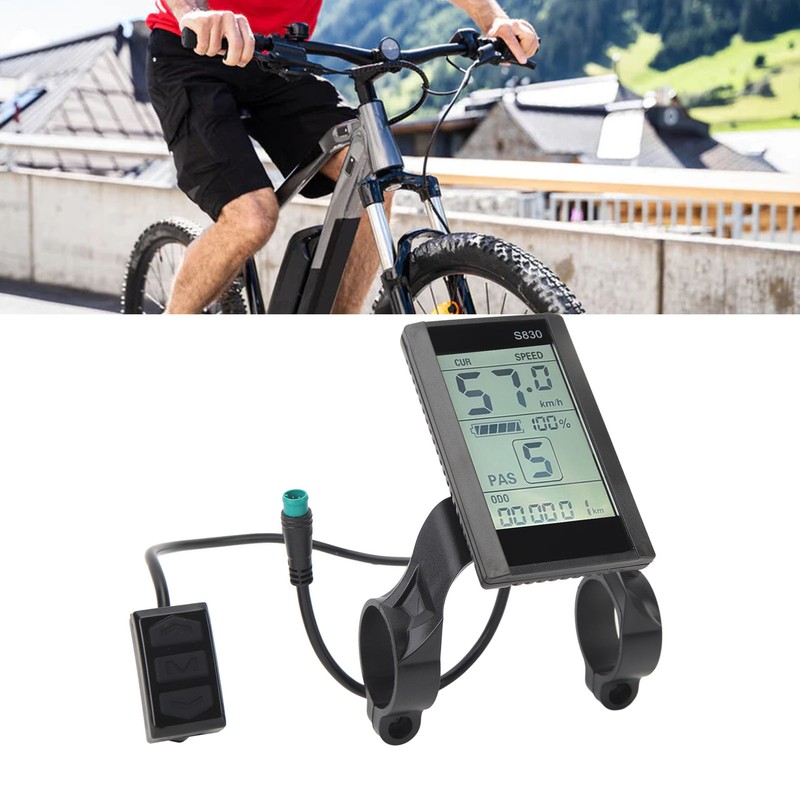 Electric Bike LCD Display Panel 24V 36V 48V LCD S830