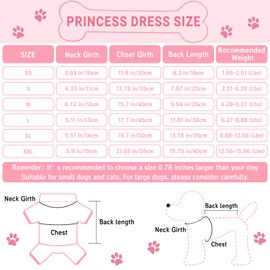 TAPBULL Dog Dresses, Fashionable Pet Dog Sweatshirt Clothes in Light Colors, Cute Cat Birthday Dress Outfit (Pink/Purple/Coffee 3-Pack), X-Small