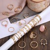 Ubjuliwa 82pcs Gold Knuckle Rings for Women Stackable Mid Finger