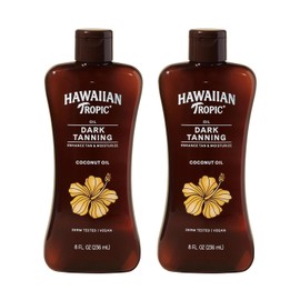 Hawaiian Tropic Dark Tanning Sun Care Moisturizing Oil Ounces Count Pack