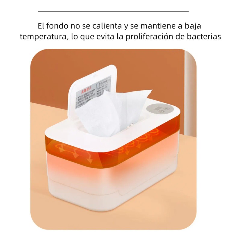 Calentador De Toallitas Húmedas Con Luz Para Bebés