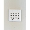 Legrand On-Q WP3412WH 12 Port Keystone Two Gang Wall Plate,