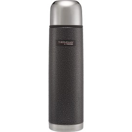 Thermos ThermoCafé Stainless Steel Flask, Hammertone Grey, 1.0 L