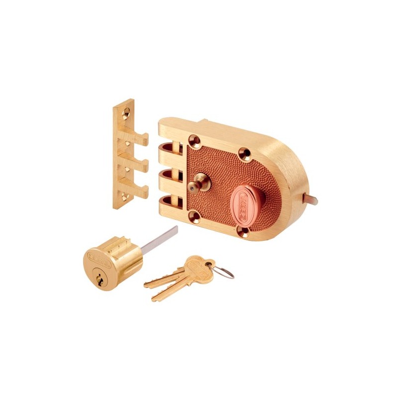 Segal SE 14326 Single Cylinder Deadbolt Brass Slam Lock with