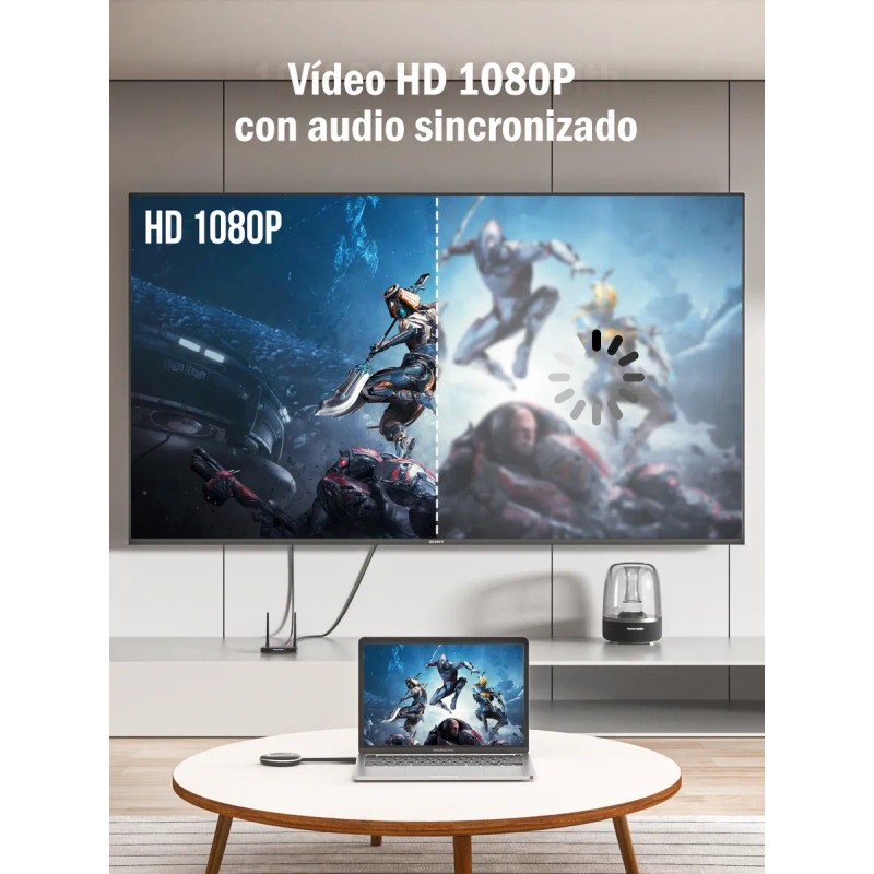 Adaptador Hdmi Lemorele G50r20 50m Grey 1080p 60hz