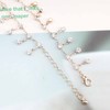 Inilbran Boho Crystal Pendant Ankle Bracelet Diamond Pearl Drop Anklet