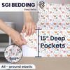 SGI bedding 32" Queen Split Top Flex Head Sheet 100%