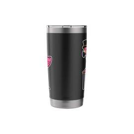 Flamingo Pensioner Walking stick Stainless Steel Insulated Tumbler