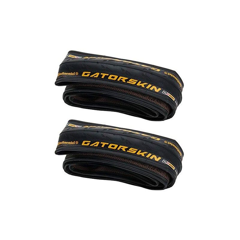 Continental GatorSkin DuraSkin Tire, 2-Count (Folding, 700 x 25mm), Black