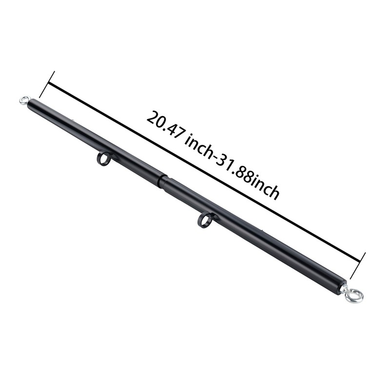 Black Heavy Duty Stainless Steel Expandable Spreader Bar with 4pcs