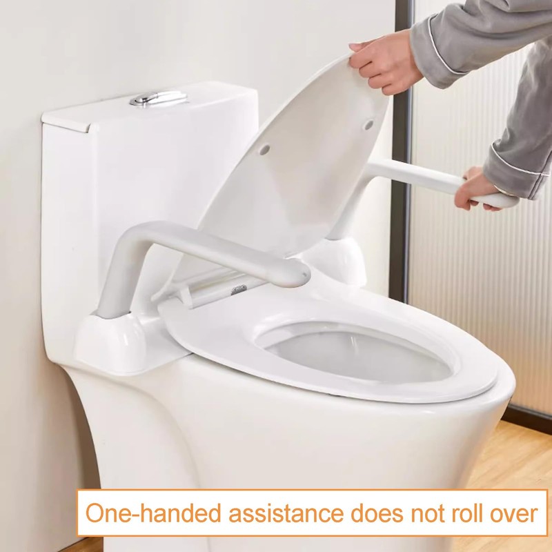 CDDUOLA Toilet Safety Rails, Heavy Duty Foldable Handles, Stand Alone