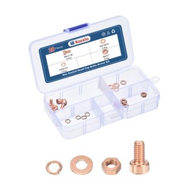 Kozelo 20pcs M4 Socket Head Cap Screws Bolts Nuts Assortment Kit - [M4-0.7x8mm] Red Copper Fully Threaded Hex Screw for 3D Printer Use