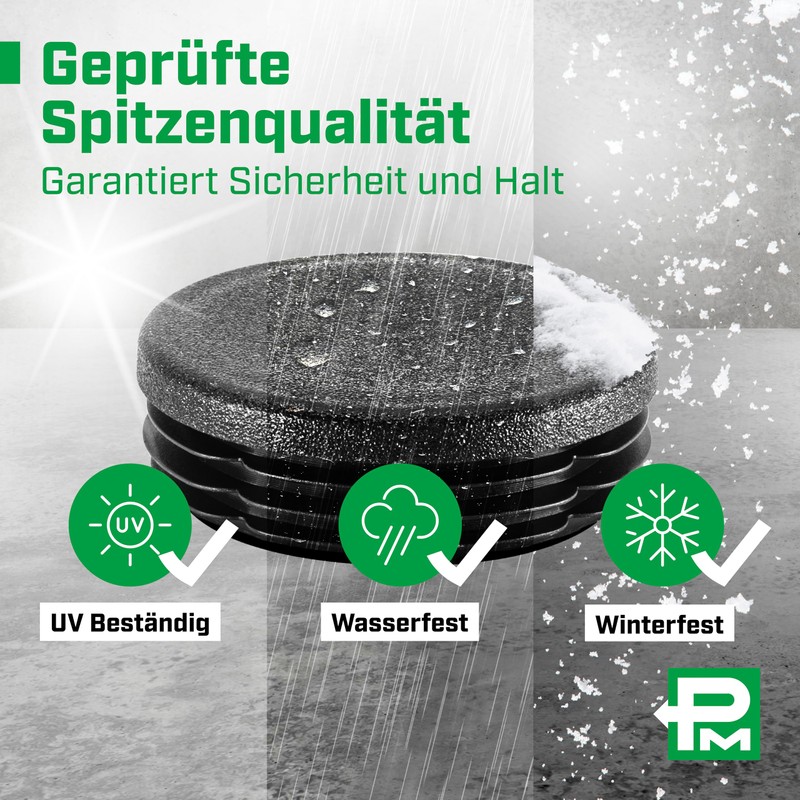 Plasticmetall Lamellar Plugs, Round, Diameter 28 mm, Made of PE,