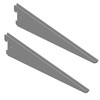 Element System Shelf Brackets, 2-row U Profile, Set of 2,