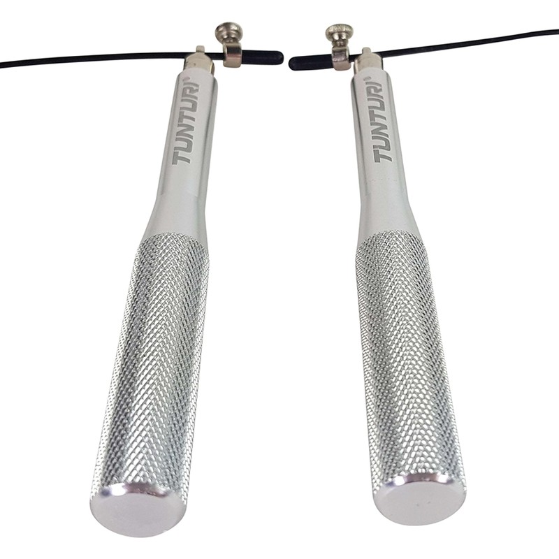 Tunturi Steel Adjustable Skipping Rope with Bearings - with Aluminium