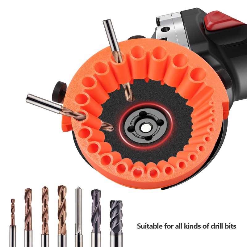 Drill Bit Sharpener Tool for Angle Grinders, 125mm Compatible,Handheld Drill