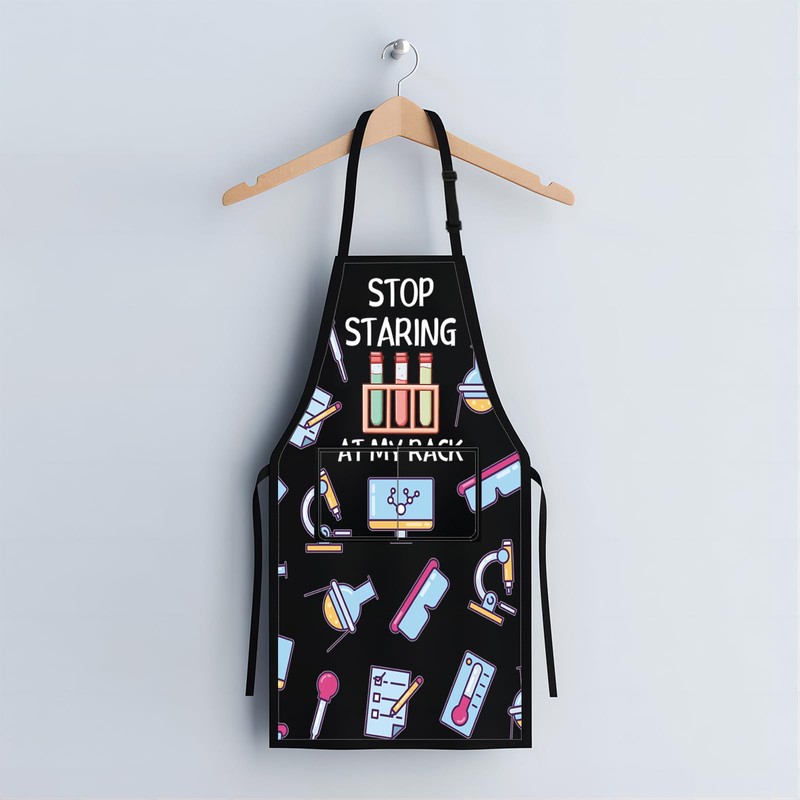 PLITI Lab Technician Apron With Pockets Science Lab Apron For