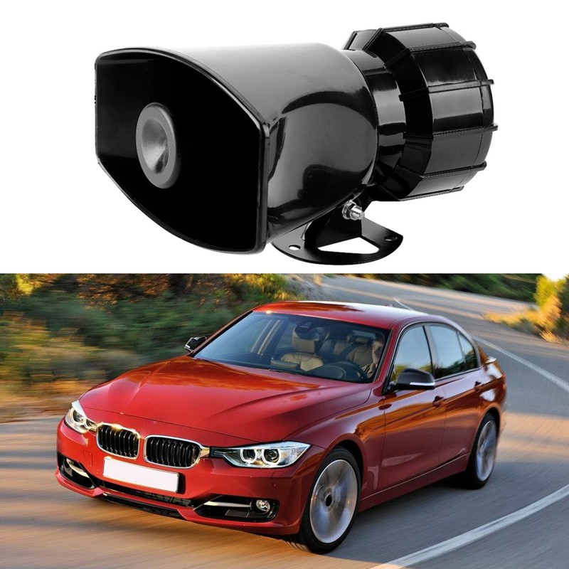 12V Square Port 7 Tone Alarm ABS Horn for Car