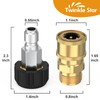 Twinkle Star Pressure Washer Adapter Set Quick Connect Kit, M22