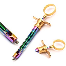 OdontoMed2011 Multi Color Rainbow Aspirating Syringe Cw Type 1.8ml Multi Color & Gold Plated Dental Instruments Multi Color Rainbow