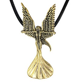 Moonlight Mysteries Bronze Storm Caller Fairy Angel Necklace Pendant by Amy Brown