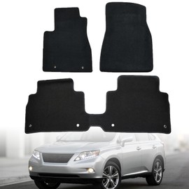 GXARTS 4PCS Car Floor Mats Carpet Full Set Fit for Lexus RX350 RX330 RX400h 2004 2005 2006 2007 2008 2009 | All-Weather, Velour | Waterproof ＆ Anti Sliding Backing