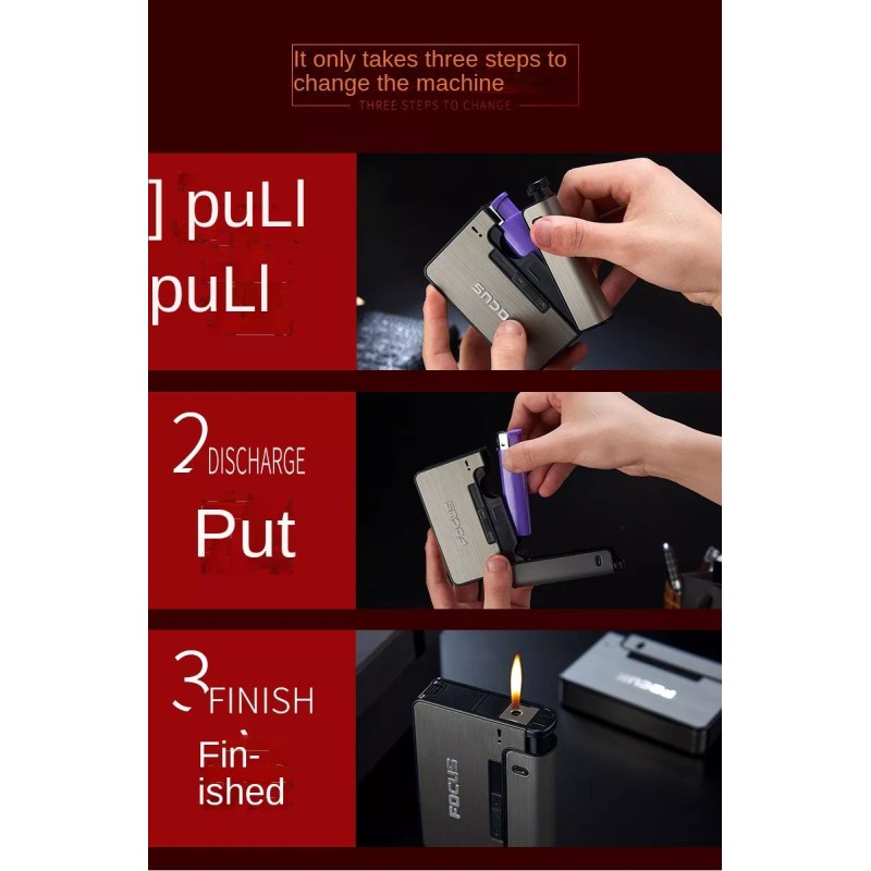 Focus Cigarrera Estuche Porta Cigarros Focus Eyector