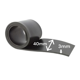 1200 mm x 40 mm x 3 mm rubber strips