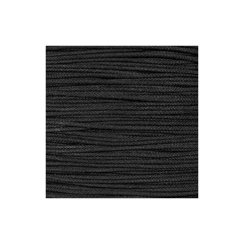 Black Cotton Tie Line (Unglazed - 1/8 Inch - 100