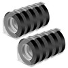 Vixic Compatible 3D Embossing Tape Replacement for Dymo Embossing Embossing Labels White on Black for Dymo Omega S0717930 Junior Motex E101 E303 Embosser, Old Rotex Embosser Embosser, 9 mm x 3 m, 10
