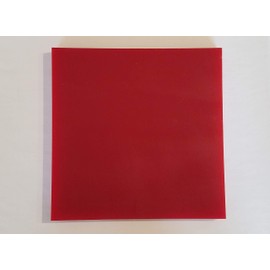 Poly Tech Innovations Hoja de Poliuretano de 1/2 x 6 Pulgadas x 6 Pulgadas, Durómetro 95 A, Rojo