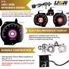 Unique Style Racing (USR) RED Glow Gauge Black Overlay For