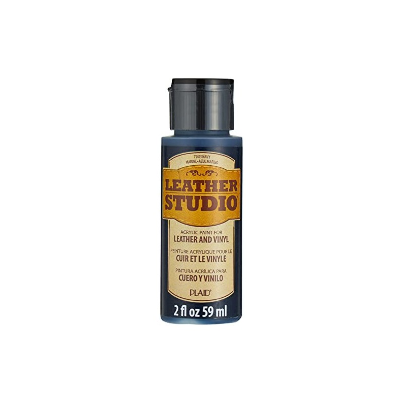 Leather Studio Leather Paint (2-Ounce), 71413 Navy