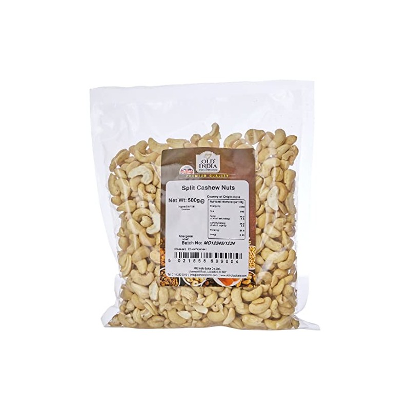 Old India Split Cashew Nuts 500g