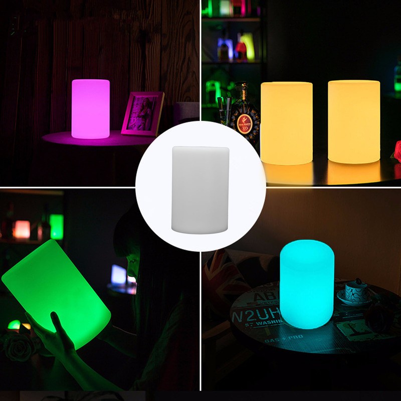 Remote Control LED Night Lamp 16 Color 4 Mode RGBW