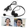 SEWACC Office Headphones with Noise Reduction Wired Headset with Built