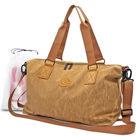 Gym Bag for Men & Women with Shoe Wet Bag - Waterproof Duffle Bag for Travel, Sports, Fitness & Workout