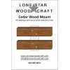 Lone Star Woodcraft 14" Bat House Mounting Bracket - cedar