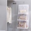 Hanging Handbag Organiser, 1 Pack 6 Pockets Dustproof Wardrobe Storage