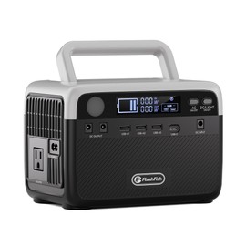 Flashfish 300W Portable Power Station 230Wh LiFePO4 Battery, 600w Surge, Ac Outlets, Solar Generator for Camping, Home Backup, Emergencies, Off-Grid, Power Outages