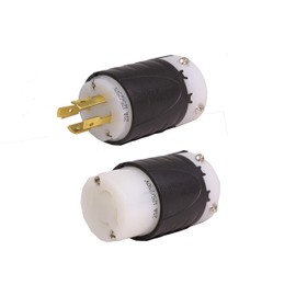 NEMA L14-20 Plug and Connector Set for 20A, 125/250V, 7000W Generators - Iron Box Part # IBX-L1420PR