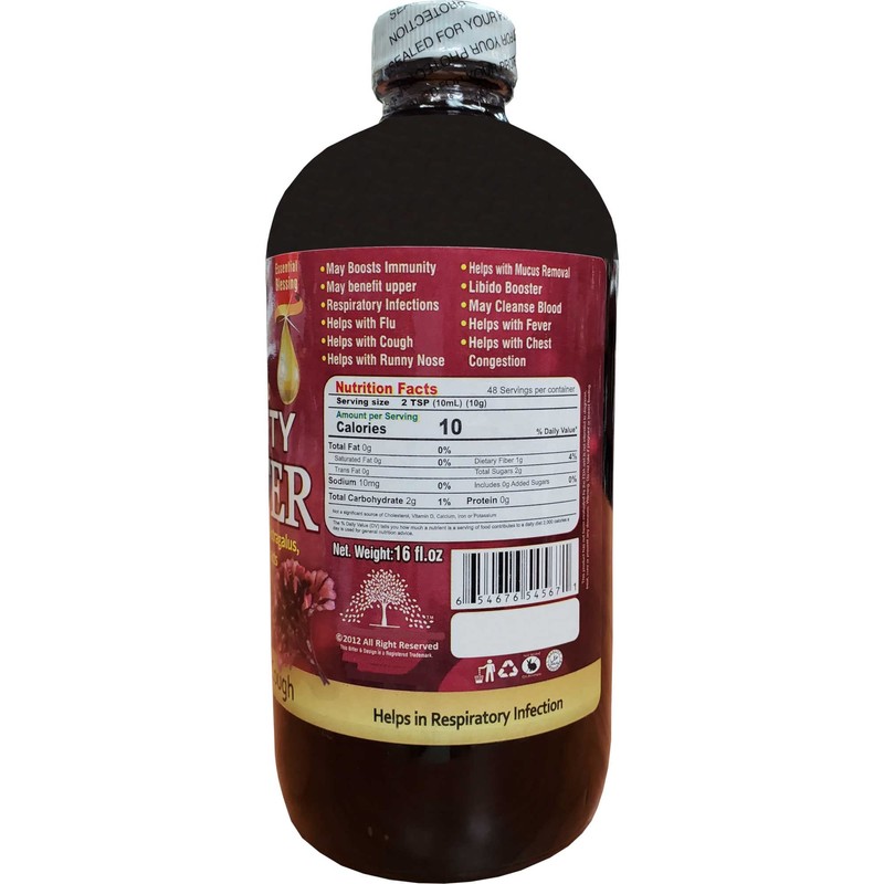 Organic Immunity Booster with SEA Moss Gel,Aloe Vera,Astragalus,GILOY,Angelica Roots EXTRACTS
