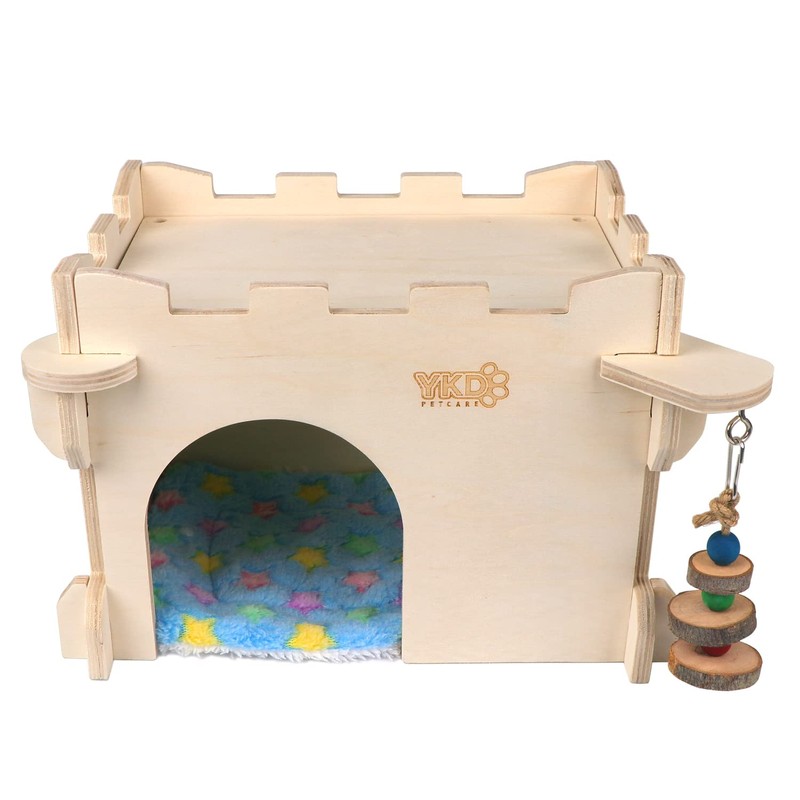 YKD Castle Chinchilla House, Small Animal Hideout for Chinchilla, Guinea