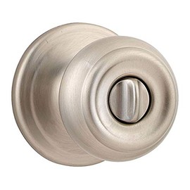 Kwikset 730PE Phoenix Privacy Door Knob Set from the Signature Series, Antique Brass