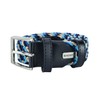 Biagiotti Men's and Women's Braided Elastic Belt with Genuine Leather