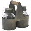 Park Designs Norwood Caddy with Glass Salt & Pepper