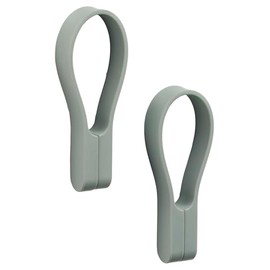 Zone Denmark Loop Towel Clips, Towel Hanger, Magnetic Towel Clips, Clips for Towels and Tea Towels, 9 cm, Pack of 2, Matcha Green