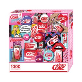 Springbok - Coca-Cola Cherry Coke 1000 Piece Jigsaw Puzzle for Adults - Challenging Collage Puzzle with Unique Precision Cut Pieces for a