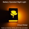 GREENIC LED Night Light Lamp with Timer, AAA Battery Operated