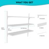 STORKING 2-Pack Garage Shelf 8 x 32 inches, Wall Mounted